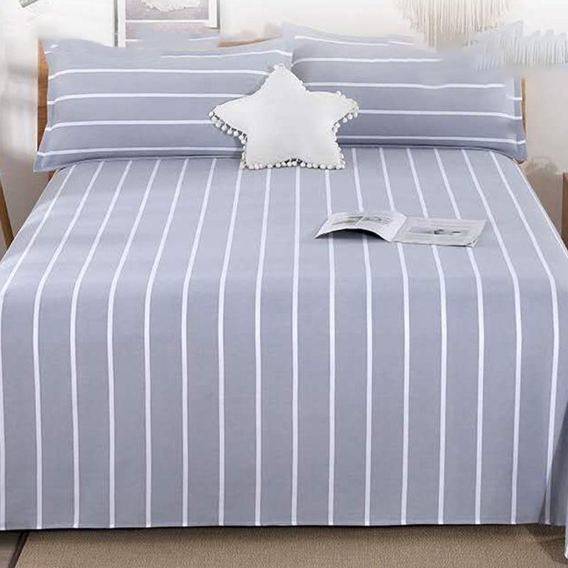 Three-piece Cotton Bed Linen Single-piece Bedding Single Double Four Seasons Universal Naked Sleep Thick Cotton Washable