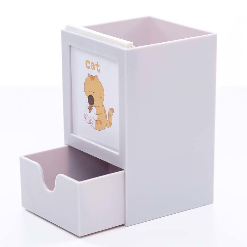 Drawer Pen Holder Ins Stationery Storage Box Creative Student Multi-functional Girl Heart Desktop Decoration Large-capacity Pen Holder