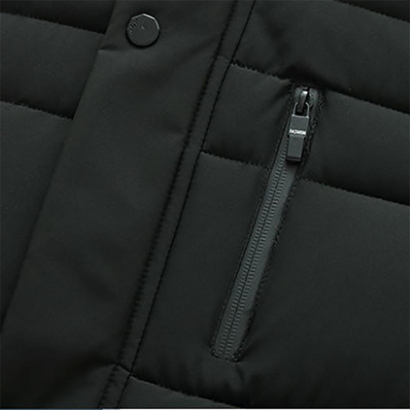 Winter Young and Middle-aged Down Padded Jacket Plus Velvet Padded Warmth Men's Cotton-padded Jacket Daddy Jacket