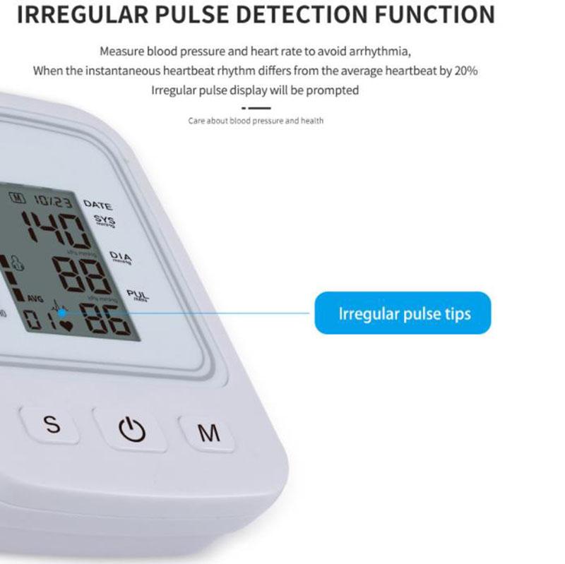 Medical Blood Pressure Meter Sphygmomanometer Upper Arm Intelligent Digital Pressure Monitor with Broadband