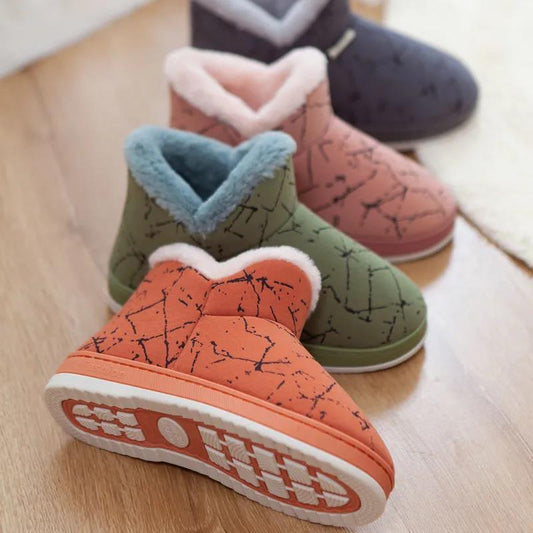 Winter Thick Men's and Women's Cotton Shoes Warm and Comfortable Non-slip Flat Shoes