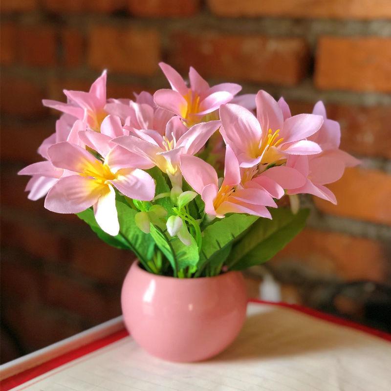 Artificial Flower Ceramic Set Fake Flower Potted Plant Home Furnishing Living Room Bedroom Furnishing Hotel Restaurant Decoration Floral Art
