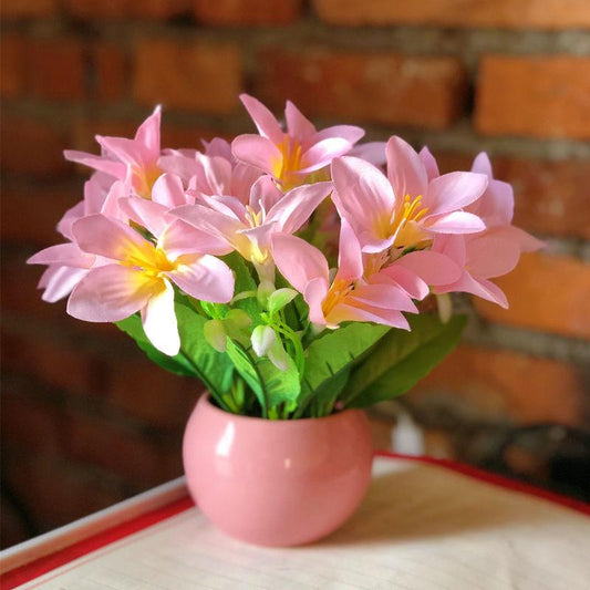 Artificial Flower Ceramic Set Fake Flower Potted Plant Home Furnishing Living Room Bedroom Furnishing Hotel Restaurant Decoration Floral Art