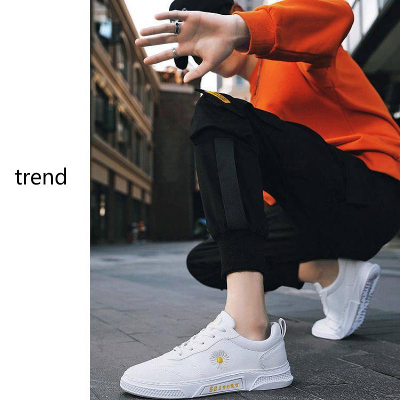 Little Daisy Men's Shoes Korean Trendy White Shoes Men's Casual Board Shoes Wild Student White Shoes