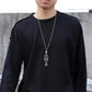 Black Skeleton Skeleton Men's Pendant Long Sweater Chain Couple Necklace Hip Hop Female Long Necklace Alien Personality Necklace Chain Necklaces