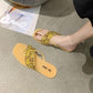 Plastic Crystal Slippers Women Wear Non-slip Sandals Slippers Rhinestone Herringbone Fashion All-match Crystal Shoes Please buy the bigger one