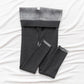 Spring and Autumn Threaded Leggings Women's Long Trousers Are Thin Outer Wear Plus Velvet Thickened High Waist Warm Cotton Trousers In Winter