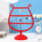 Creative Wine Cup Shape Earrings Bracelet Storage Shelf Jewelry Display Holder Ear Stud Stand Antler Tree Jewelry Organizer