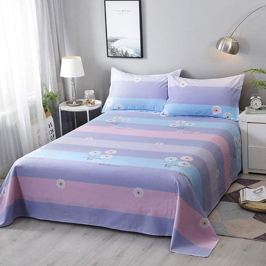 Thick Cotton Bed Linen Three-piece Set Exquisite Printing Pattern Simple Style Cotton Twill Bed Linen Pillowcase Cotton Fabric To Keep Warm