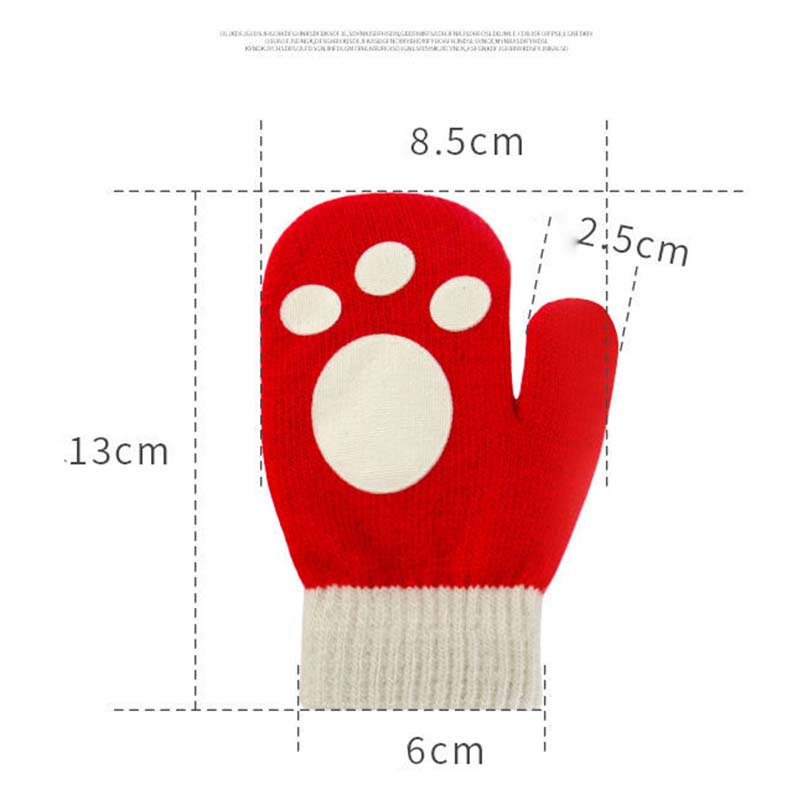 Baby Gloves Autumn and Winter Infant Children Thin Section Kids Cute Cartoon Warm Fingers