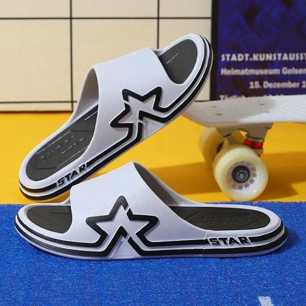 Men's Spring Large Size Indoor Soft Sole Flat Slippers Summer Outdoor Thick Heel Beach Sports Slippers