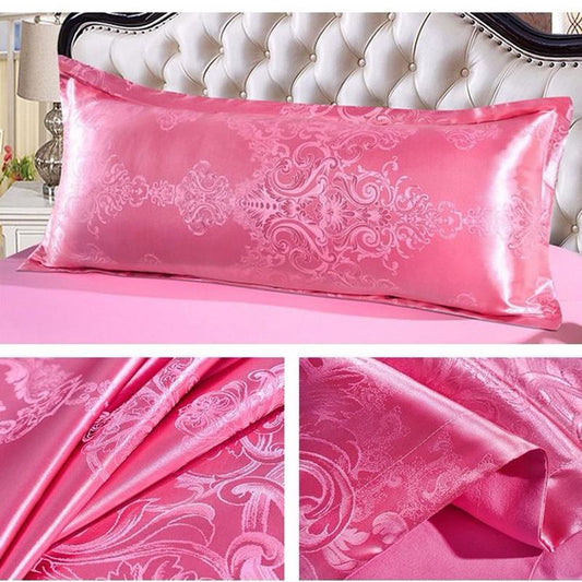 Double Pillow Couple Lengthen Plus Pillow Neck Pillow Long 1.2M Jacquard Pillow Free Pillowcase