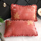 Crystal Velvet Pillowcase Quilted Cotton Warm Lace Pillowcase A Pair of Printed Suede Pillow Core Short Plush Pillow Set