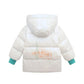 Girls Mid-length Windproof Down Jacket Girls Thick Warm White Duck Down Winter Clothes