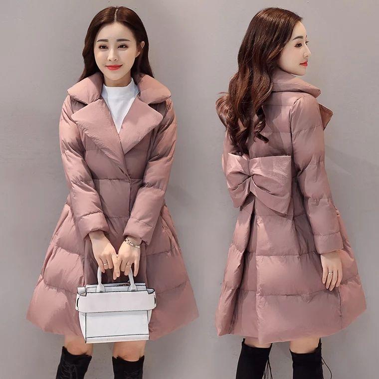 Cotton-padded Jacket Women's Mid-length Loose A-line Skirt Waist Down Padded Jacket Padded Jacket Winter Jacket