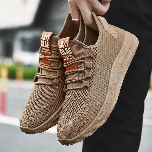 Non-slip Wear-resistant Casual Shoes Men's Breathable Mesh Shoes  Sports Shoes Hollow Cloth Shoes