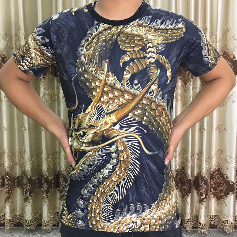 Personalized short-sleeved T-shirt large size men's clothes summer 3D digital printing T-shirt men