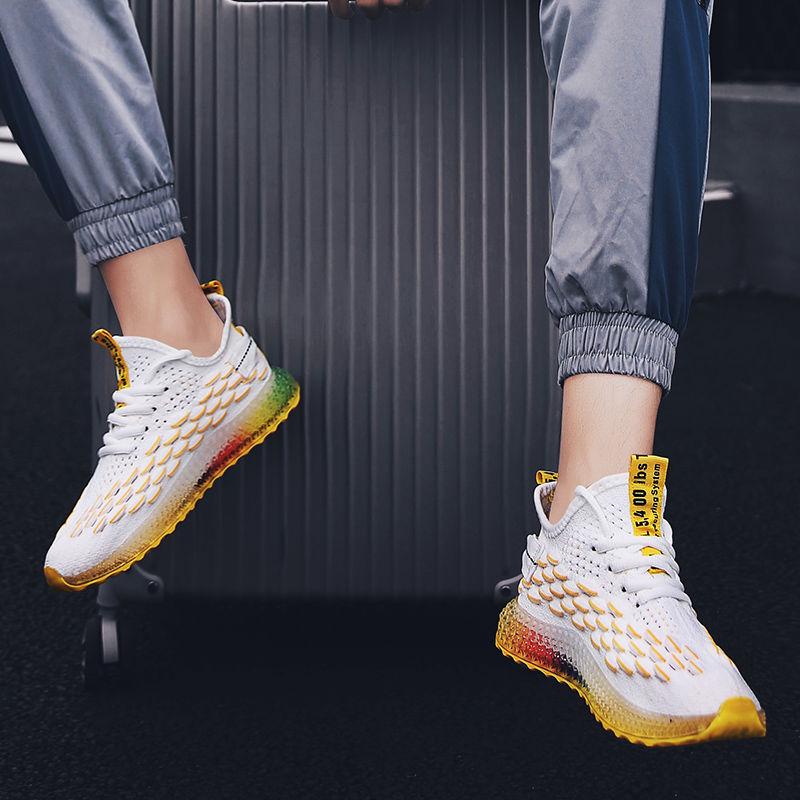 Men's Shoes Breathable Mesh Sneakers Men's Casual Shoes Men's Fashion Lace-up Shoes Sports Shoes