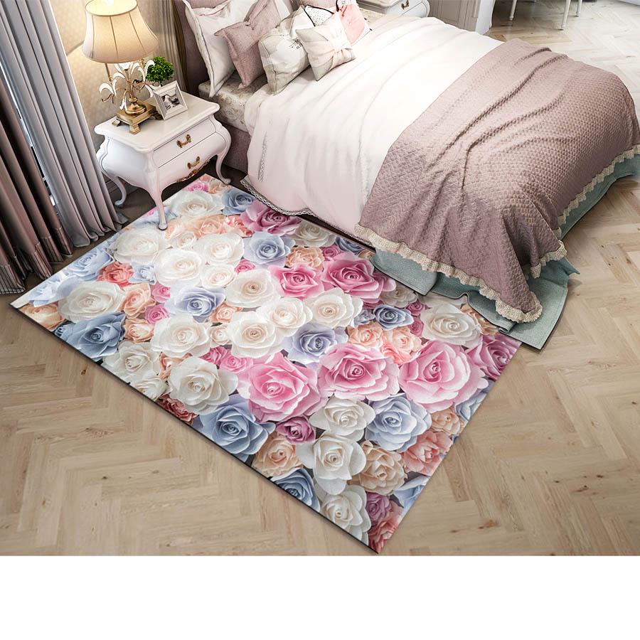 Green Leaves For Living Room Home Bedroom Rugs Carpets Coffee Table Floor Mat Study Soft Carpet Sofa