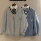 Autumn  Winter Button Cardigan Sweater Women Cute Embroidery Student Loose Coat Female College Style