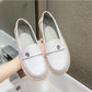 White Shoes Spring Summer Hollow Non-slip Flat Bottom All-match Single Shoes Breathable Comfortable Soft Bottom Pregnant Women Nurse Shoes