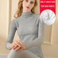 Self-heating Thermal Underwear Women Thickened Plus Velvet Autumn Clothes Long Trousers High-neck Winter Warm Suit