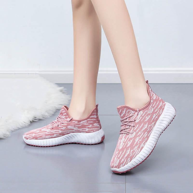 Spring Autumn Women's Casual Sports Shoes Lightweight Non-slip Running Shoes Wear-resistant Flat Shoes Women's Large Size