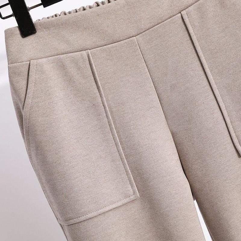 Suit Female Autumn and Winter Design Set of Head Sweater Slim High Waist Plus Pants