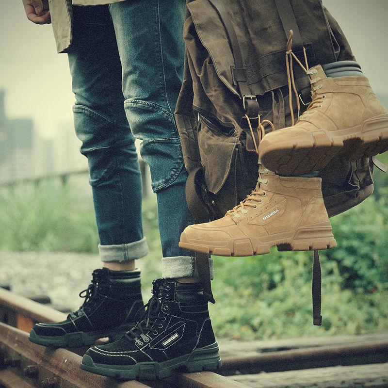 Martin Boots Men's Boots High Top Snow Boots Men's Shoes Autumn and Winter Work Shoes Desert Boots