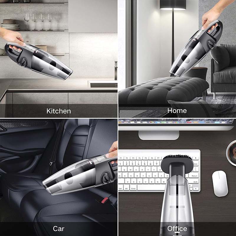 Rechargeable Cordless Wet Dry Car Vacuum Cleaner Portable Handheld Vehicle Auto Cleaning Tool