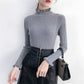Knitted Sweaters Women 2019 Autumn Winter Long Sleeve Casual Turtleneck Pullover Female Pink Jumper