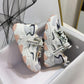 Women Walking Jogging Sneakers Mix Color Height Increasing Sport Running Shoes Comfortable Breathable Mesh Athletic Shoes