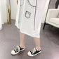 Women  T-shirt Dress Girl Loose O-Neck Casual Long Big Loose Home Comfort Outer Convenient Nightdress pajamas