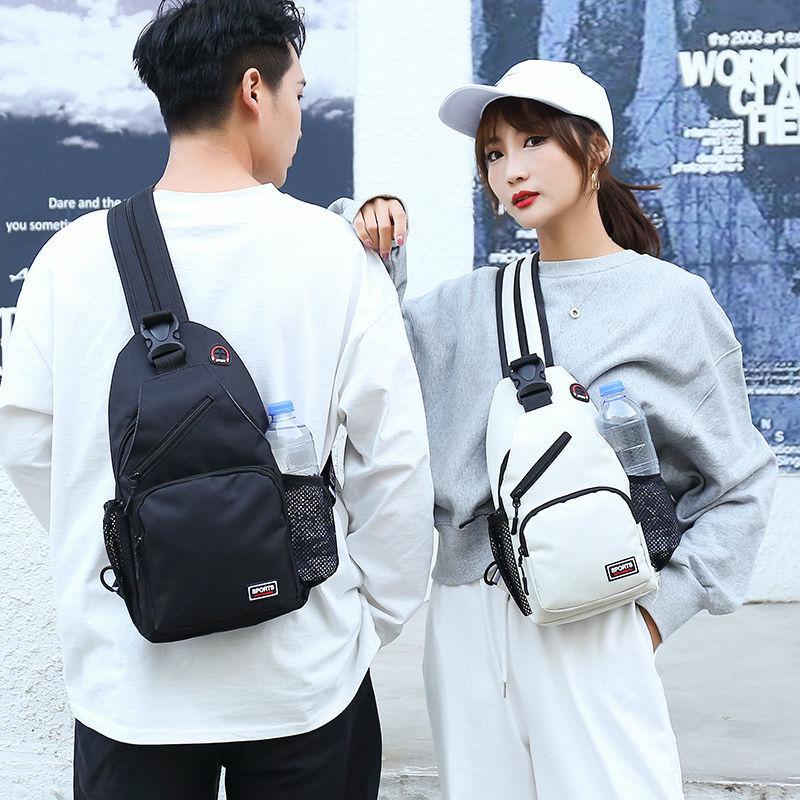 Fashion Ladies Cross-body Chest Bag Backpack Dual-use Large-capacity Male Trendy Brand Korean Version of The Wild Chest Bag Student Shoulder Bag