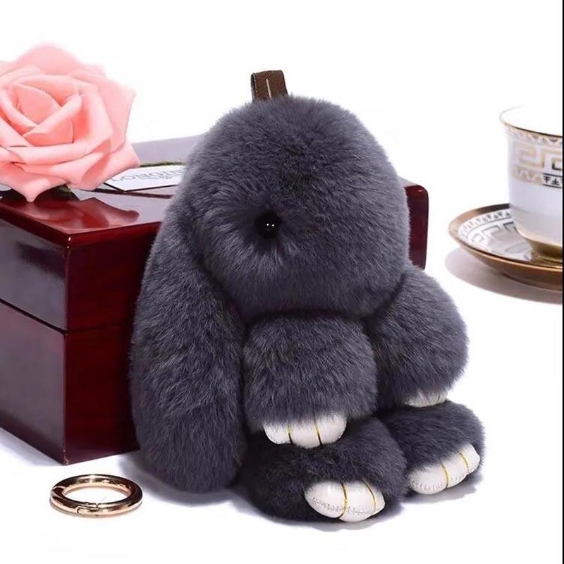 Imitation Rex Rabbit Plush Rabbit Pendant Little Rabbit Bag Pendant Cute Rabbit Pendant Plush Toy Pretend Dead Rabbit Pendant