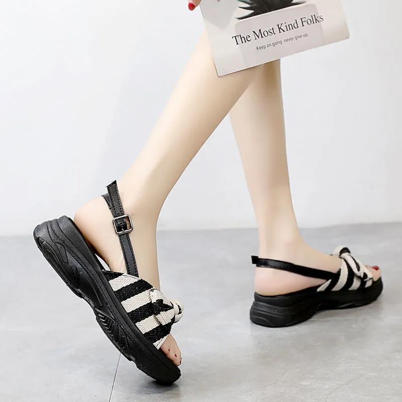 Summer Fashion Sandals Shoes Women Bow Sandals Slipper Indoor Outdoor Beach Shoes Female Slippers Plus Size