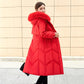 Down Jacket Mid-length Female Winter Korean Version of Real Fox Fur Collar Thick Coat