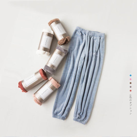 Pajamas for Women Men Coral Fleece Pyjamas Set Autumn Winter Sleepwear Suit Flannel Home Wear Loose Casual Velvet Warm Top and Pants Sets Long Sleeve