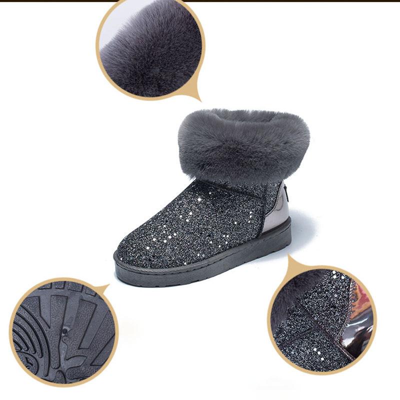 Thickened Snow Short Short Boots with Wool Winter New Non-slip Thick Warm Cotton Shoes and Velvet Boots Women