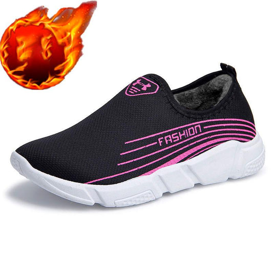 Autumn and Winter Casual Sports Shoes Fleece Warm All-match Running Cotton Shoes