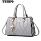 Women's Bag Leather Texture Bag Ladies Fashion Casual Wild Handbag Shoulder Bag