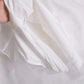 Summer Women's Sleeveless Dress Cotton Yarn Chiffon Long Skirt V-neck Thin Black and White