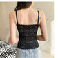 Lace Crop Top Sexy Lingerie Camisole Bralette Crop Top Y2k Black White Sleep Tops Strap Padded Camis Undershirt Women Fashion