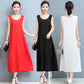 Women's Sleeveless Long Dress Round Neck Casual Loose Party Maxi Dress Bottoming Dress
