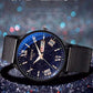 Men Classic Stainless Steel Watch Automatic Luminous Calendar Men Mechanical Watch With