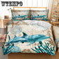 Duvet Cover Fashion 3pcs 3D Dolphin Bedding Set Queen King Size Bedroom Comforter Cover