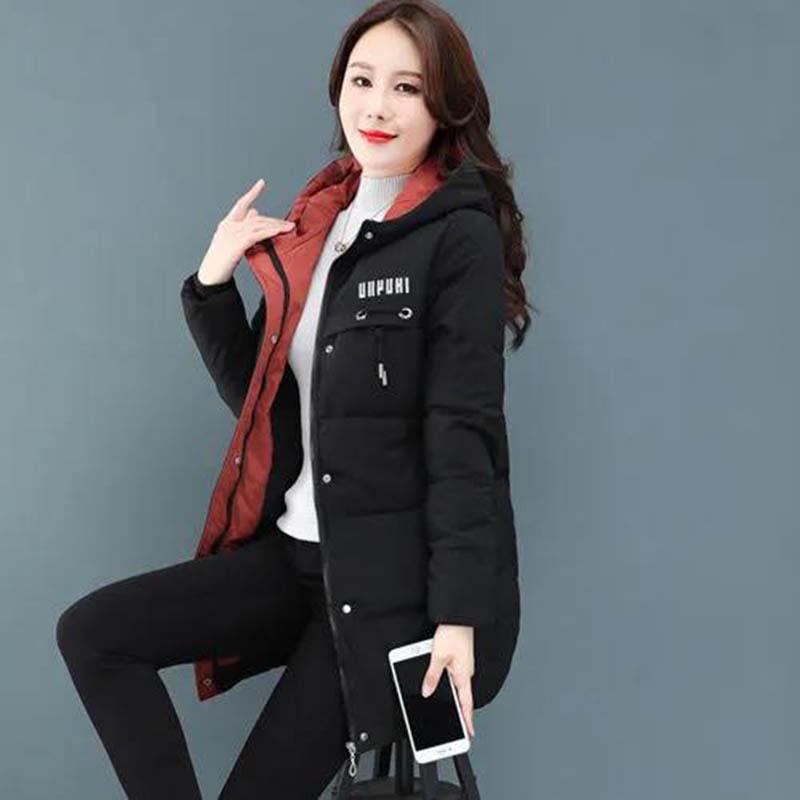 Plus Size Padded Down Jacket Ladies Mid-length Winter Wear