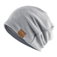 Unisex Pullover Solid Color Hat Loose Casual Knitted Hat Warm Winter Beanie
