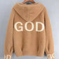 Fall/winter Solid Color Hooded Coat Slim Short Mohair Hooded Jacket