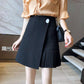 Summer Women Large Size High Waist Irregular Skirt Pleated Skirt Anti-light Out Mini A-line Skirt